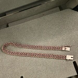 French gold rope bracelet 14k